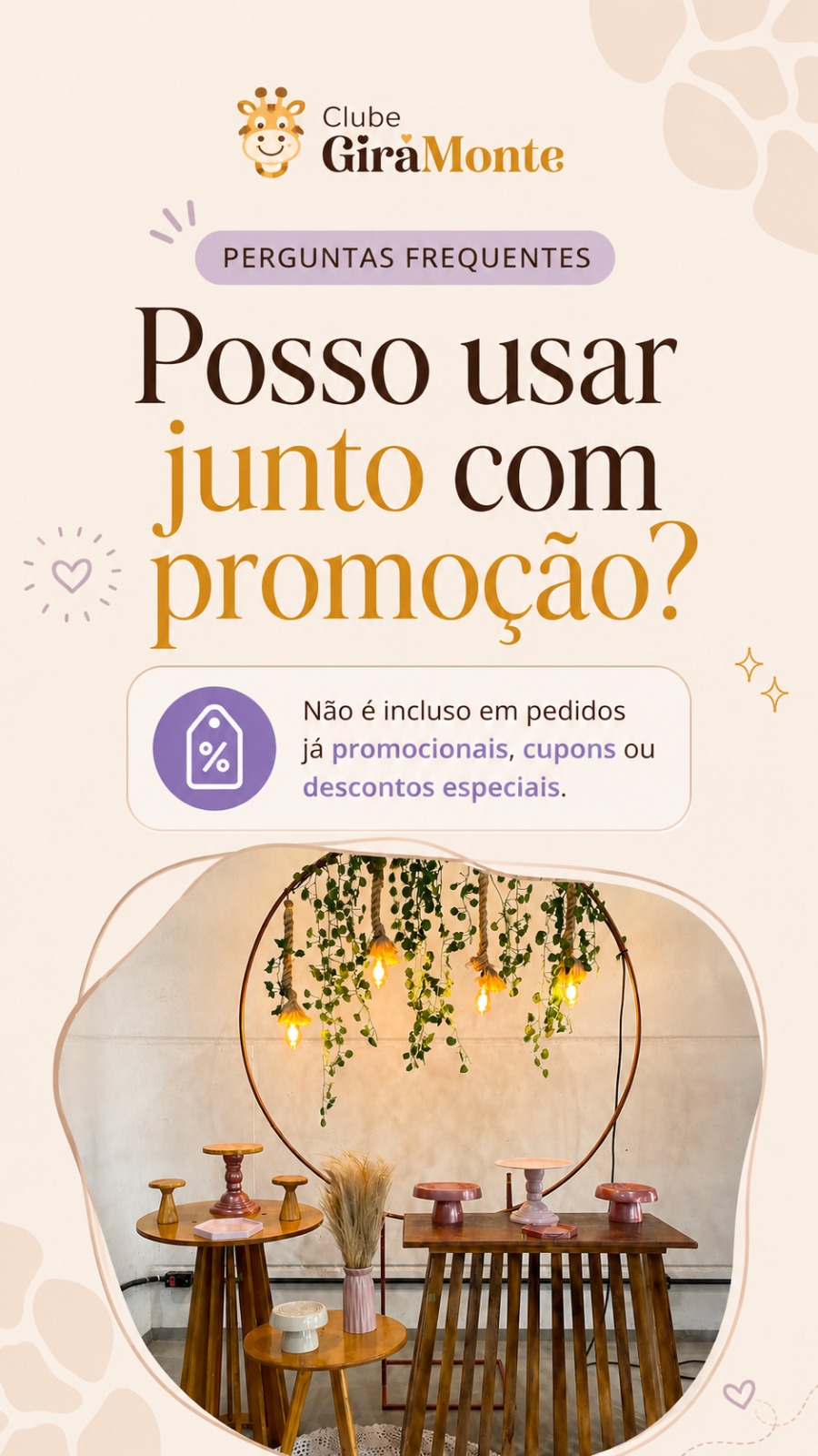 Posso usar junto com promoção? Não é incluso em pedidos promocionais, cupons ou descontos especiais
