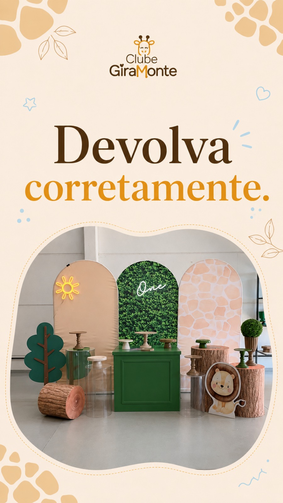 Devolva corretamente os materiais alugados