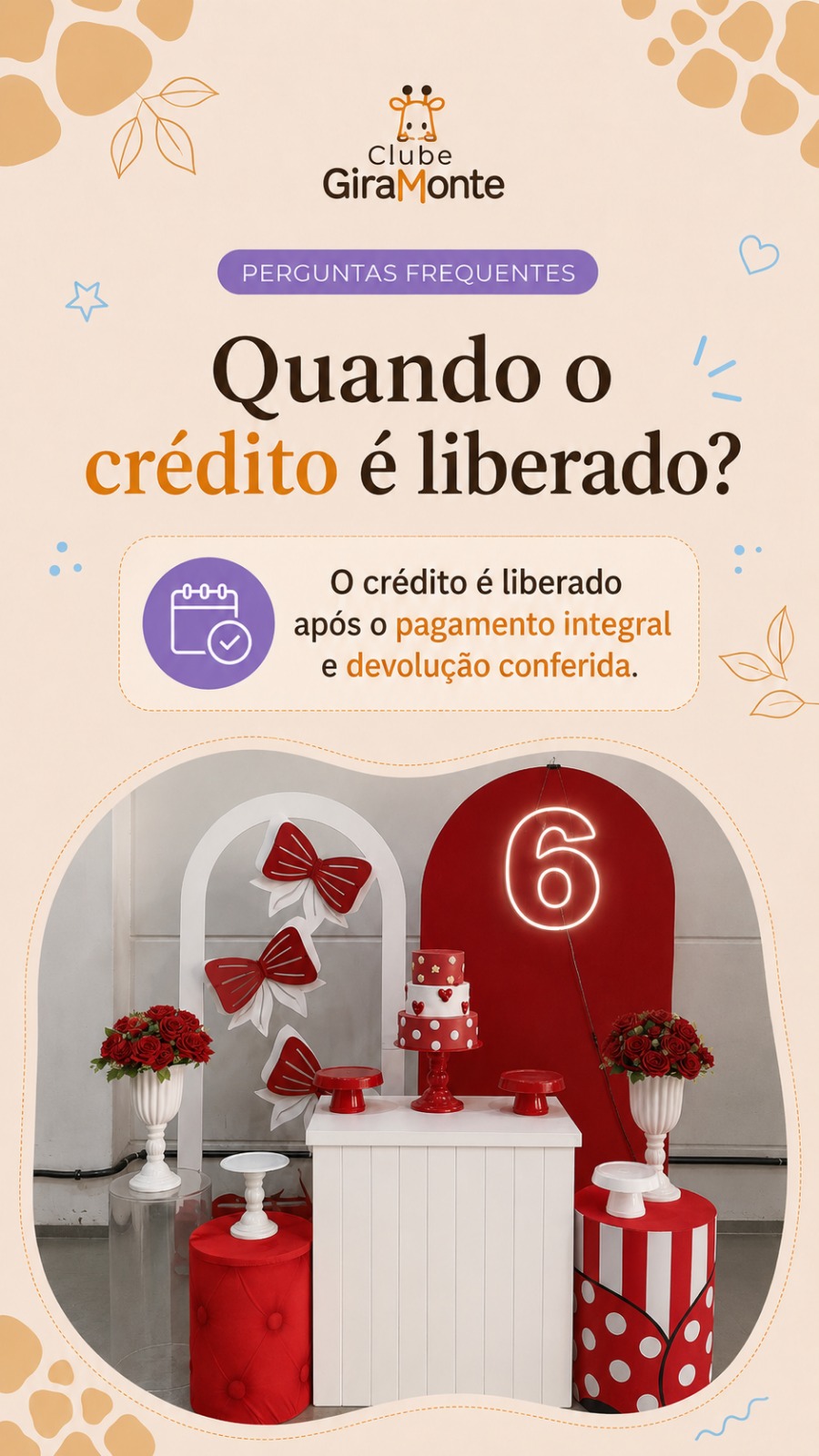 Quando o crédito é liberado? Após o pagamento integral e devolução conferida