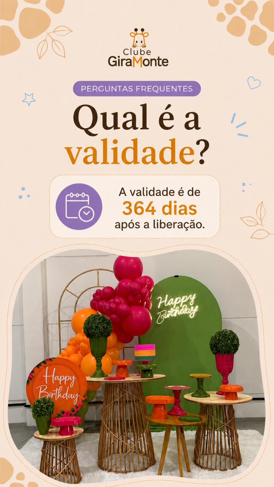 Qual é a validade? A validade é de 364 dias após a liberação